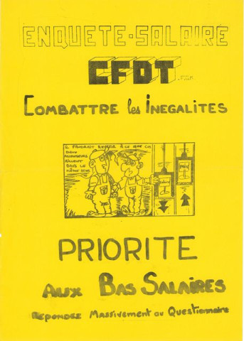 Enquête salaires Combattre les inégalités, priorité aux bas-salaires
