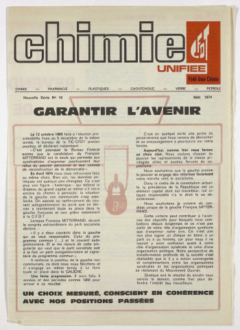 Chimie unifiée n°16 de mai 1974