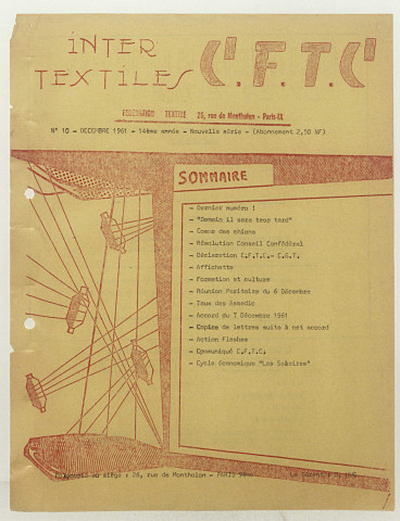 Intertextile n°10, décembre 1961