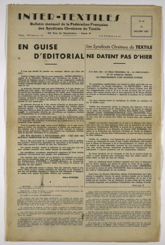 Intertextile n°47, mai 1953