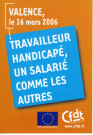 [Autocollant orange "Valence, le 16 mars 2006"]