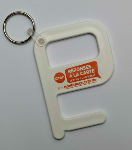 [Porte-clés ouvre porte sans contact blanc]