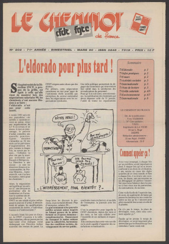 Cheminot de France n°802, mars 1990