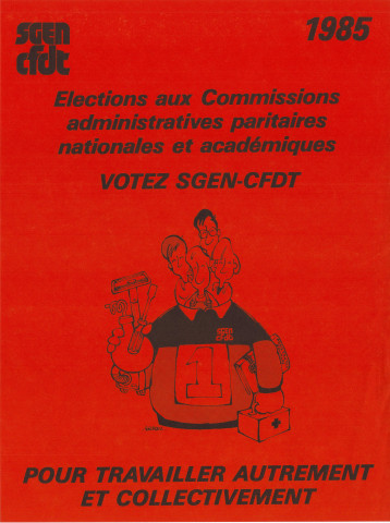 Elections aux Commissions Administratives Paritaires Nationales et académiques. Pour travailler autrement et collectivement. Votez SGEN-CFDT