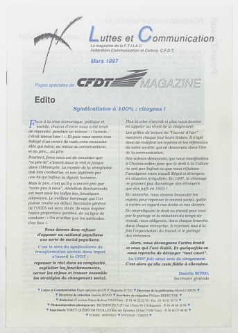 Luttes et communication de mars 1997