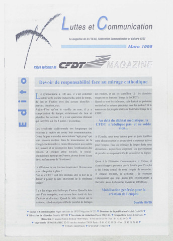 Luttes et communication de mars 1998