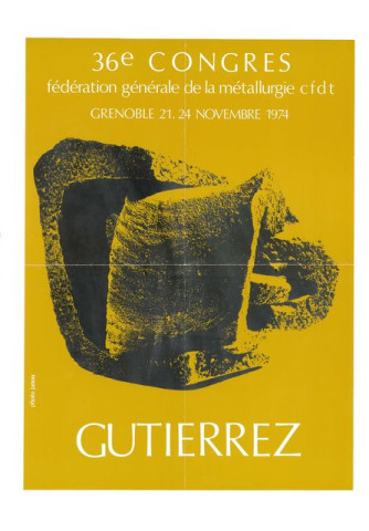 Affiche de l'exposition Gutierrez, 36e congrès