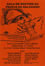 Gala de soutien au peuple du Salvador. A la Mutualité (grande salle) jeudi 19 février... Avec la participation de B. Abmijo, représentant en France du Front Démocratique Révolutionnaire et de Daniel Viglietti, Marcel Amont, Jose W. Armijo, Francesca Solleville et son pianiste, Michel Prescastelli, Los Trabunches, Daniel Salinas, Pancho Cabbal, Higinio Mena...