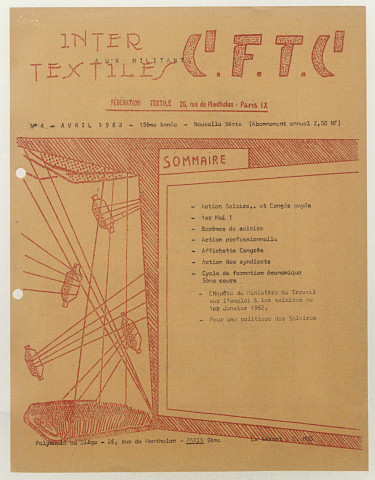 Intertextile n°4, avril 1962