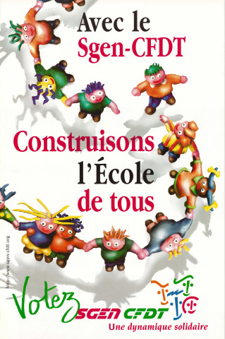 Une dynamique solidaire. Avec le SGEN-CFDT, construisons l'Ecole de tous. Votez SGEN CFDT