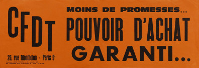 Moins de promesses& Pouvoir d'achat garanti&