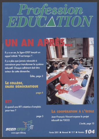 n°104, février 2001