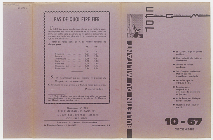 n°10-67 ou n°266, décembre 1967