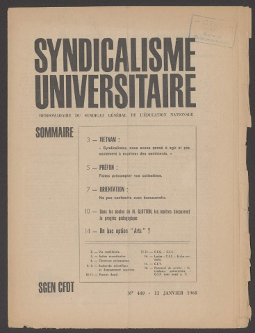 n°449, 11 janvier 1968