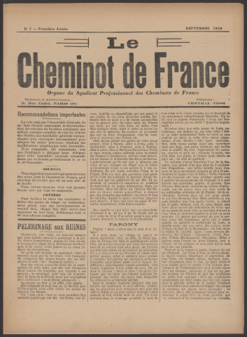 n°7, septembre 1919