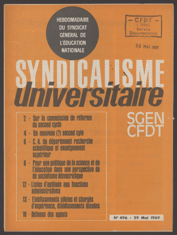 n°496, 29 mai 1969
