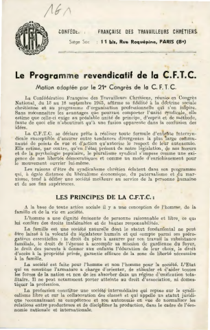 21ème congrès confédéral, 15-18 septembre 1945, Paris