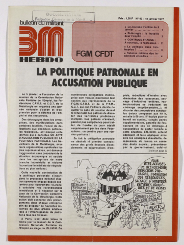 n°42, 18 janvier 1977