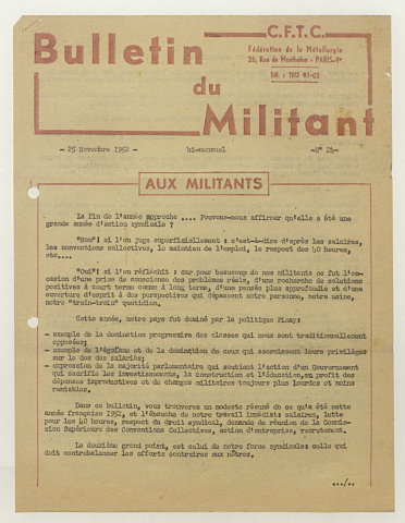 n°24, 25 novembre 1952