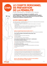 [Recto] Le compte personnel de prévention de la pénibilité [C3P]. Pour compenser la pénibilité au travail... Le C3P à quoi ça sert ?... [Verso] Comment ça marche ?... Des acquis qui vous changent la vie.