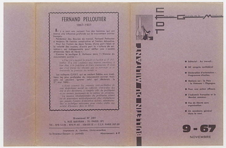n°9-67 ou n°264, novembre 1967
