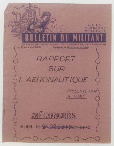 Bulletin du militant, supplément novembre 1958