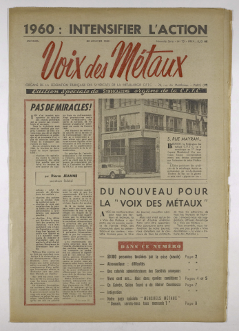 n°75, janvier 1960