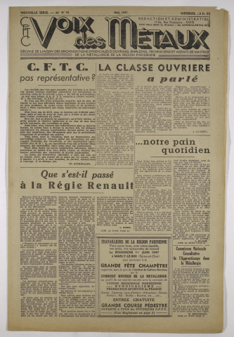 n°16, mai 1947