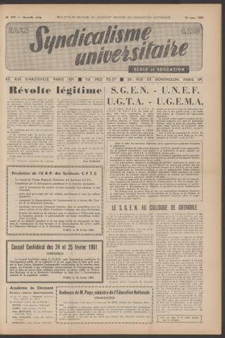 n°239, 16 mars 1961