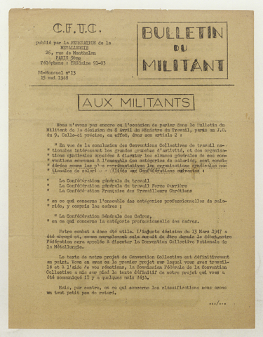 n°13, 15 mai 1948