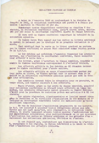19ème congrès confédéral, 4-6 juin 1938, Paris