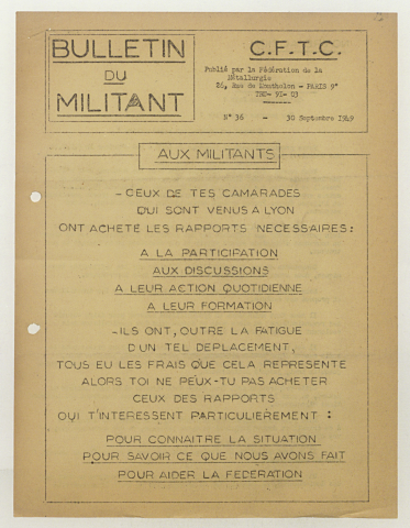 n°36, 30 septembre 1949