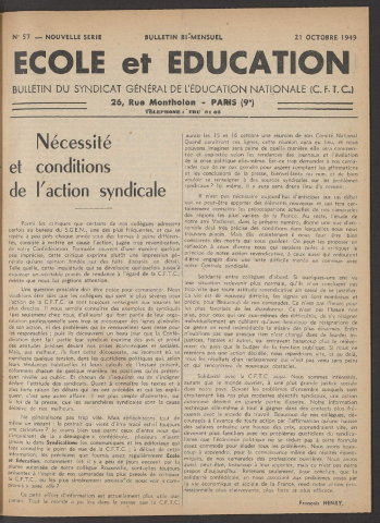 n°57, 21 octobre 1949
