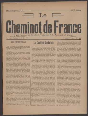 n°18, août 1920