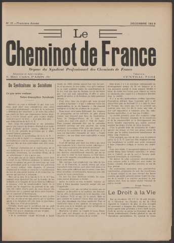n°10, décembre 1919
