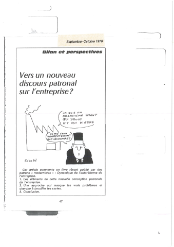 Compilation des articles publiés dans CFDT Aujourd'hui