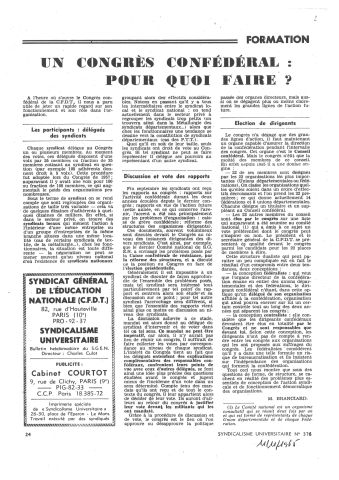 Compilation des textes publiés dans Syndicalisme universitaire