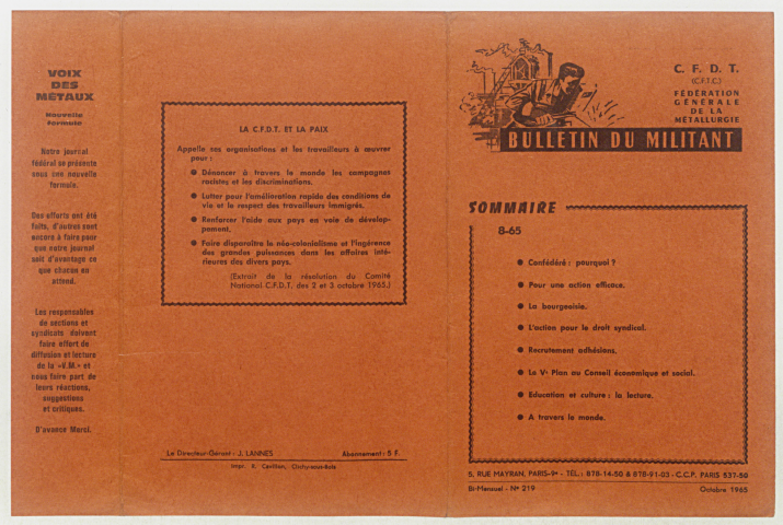 n°8-65 ou n°219, octobre 1965