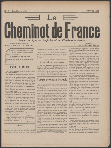n°10, janvier 1920