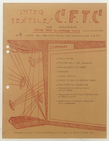 Intertextile n°8, octobre 1962