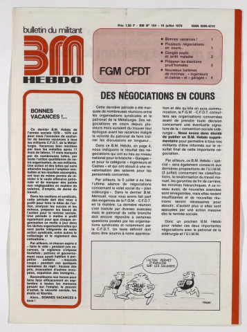 n°154, 10 juillet 1979