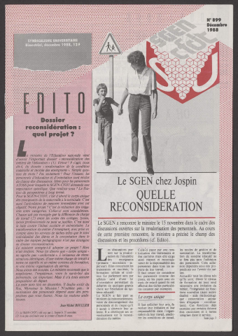 n°899, décembre 1988