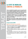 [Recto] La CFDT se mobilise contre la pénibilité. Face à la mobilisation syndicale, la loi du 9 novembre 2010 sur les retraites a concédé le maintien du départ à 60 ans pour les salariés déjà atteints dans leur santé... Ce que veut la CFDT. Négocier la prévention de la pénibilité& [Verso] Négocier une compensation équitable pour chaque salarié exposé... Faire reconnaître les effets différés de la pénibilité... Le 31 mai, les militants de la CFDT organisent une journée de lutte contre la pénibilité, avec des réunions d'information ouvertes à l'ensemble des salariés. Venez nombreux !...