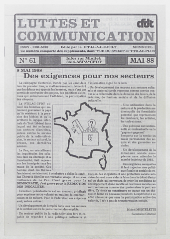 n°61 de mai 1988