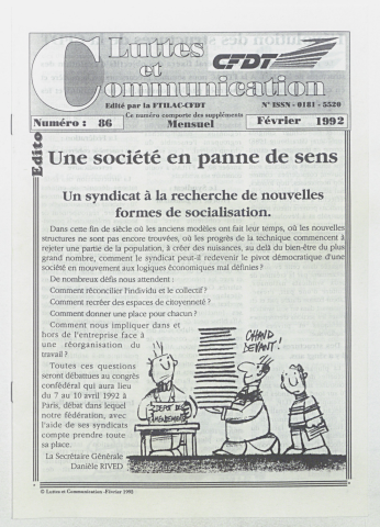 Luttes et communication n°86 de février 1992