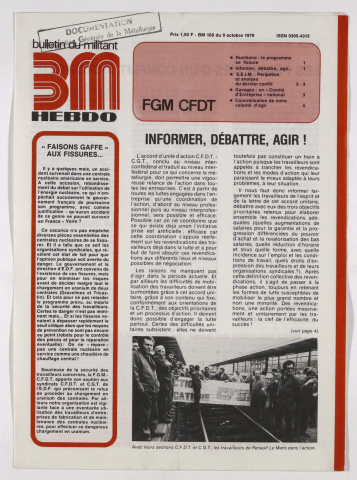 n°160, 9 octobre 1979