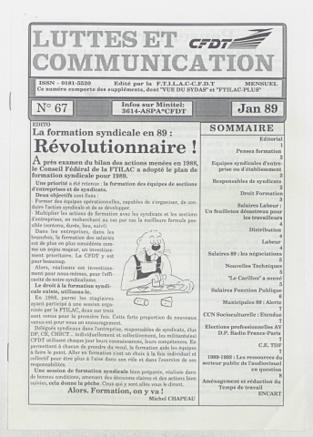 n°67 de janvier 1989