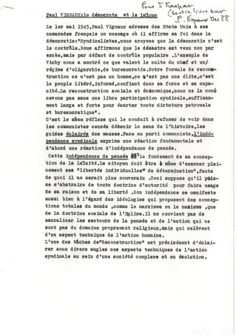 Compilation des études réalisées pour la CFDT et n'ayant pas fait l'objet d'une publication