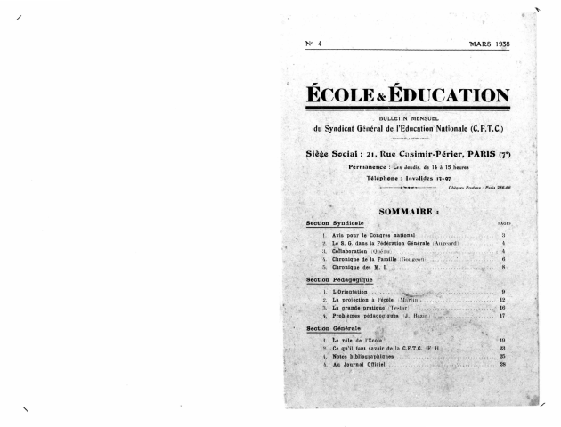 n°4, mars 1938