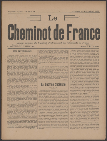 n°20-21, octobre 1920